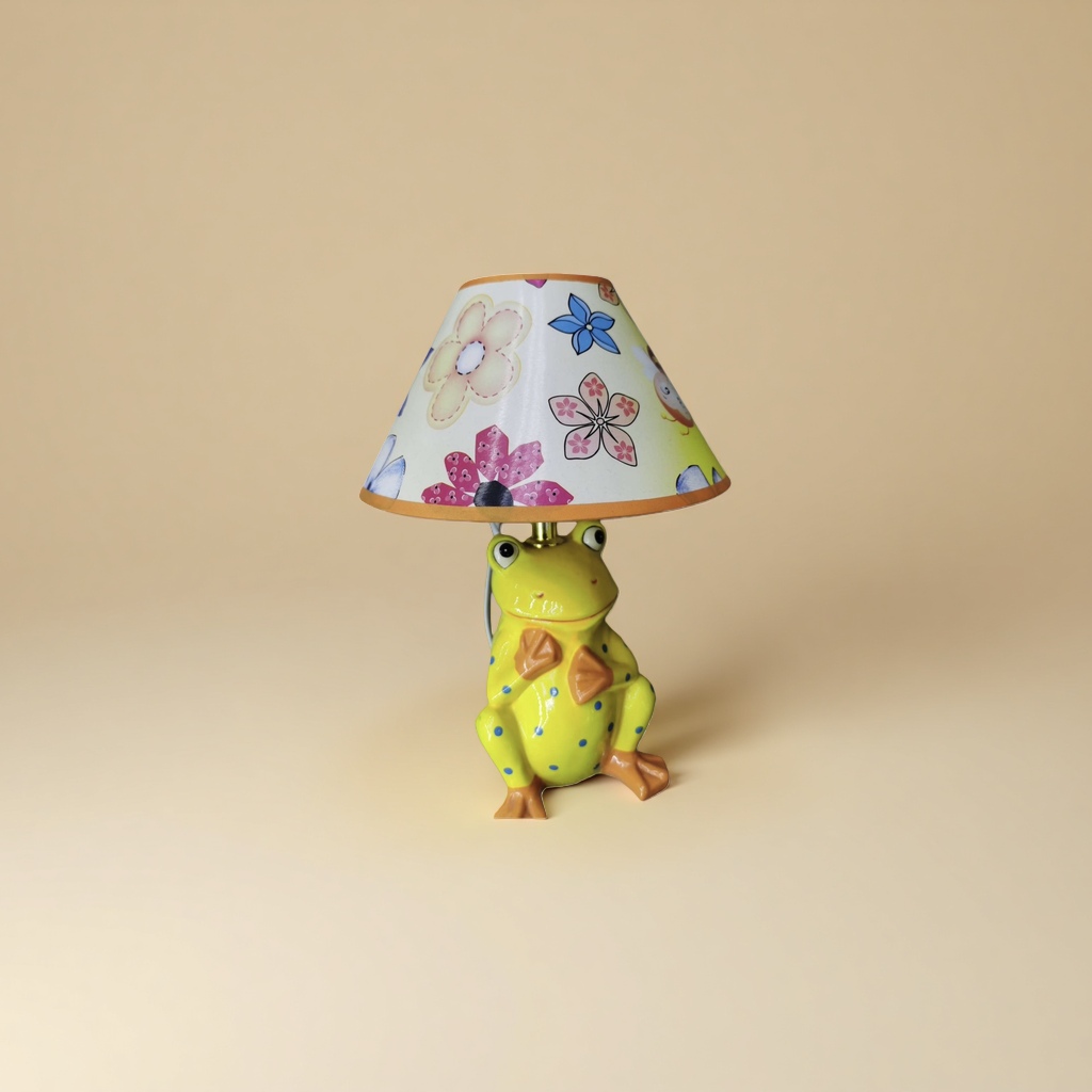 Yellow frog-shaped children's desk lamp, adjustable light, eye-protecting study desk lamp Specification image