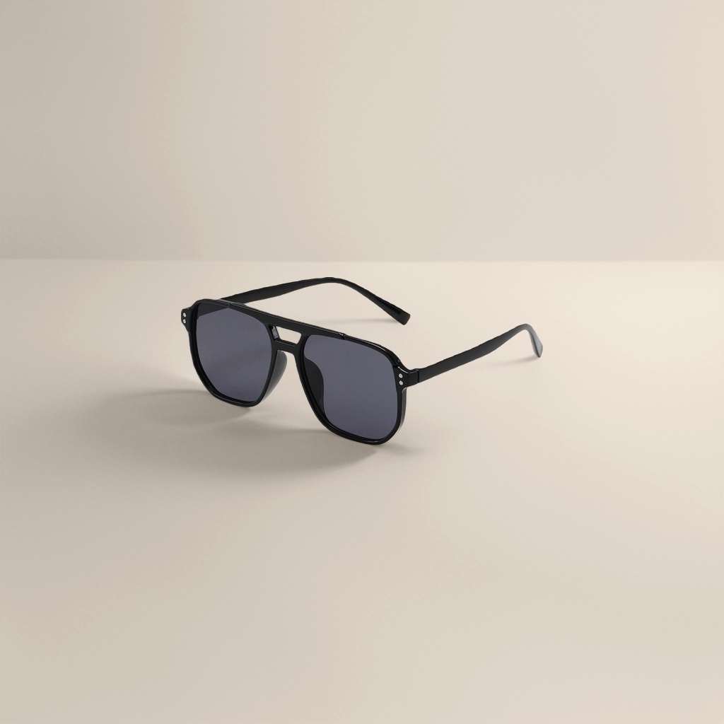 Gafas de sol black aviador moda versátil protección uv polarizada shades Specification image