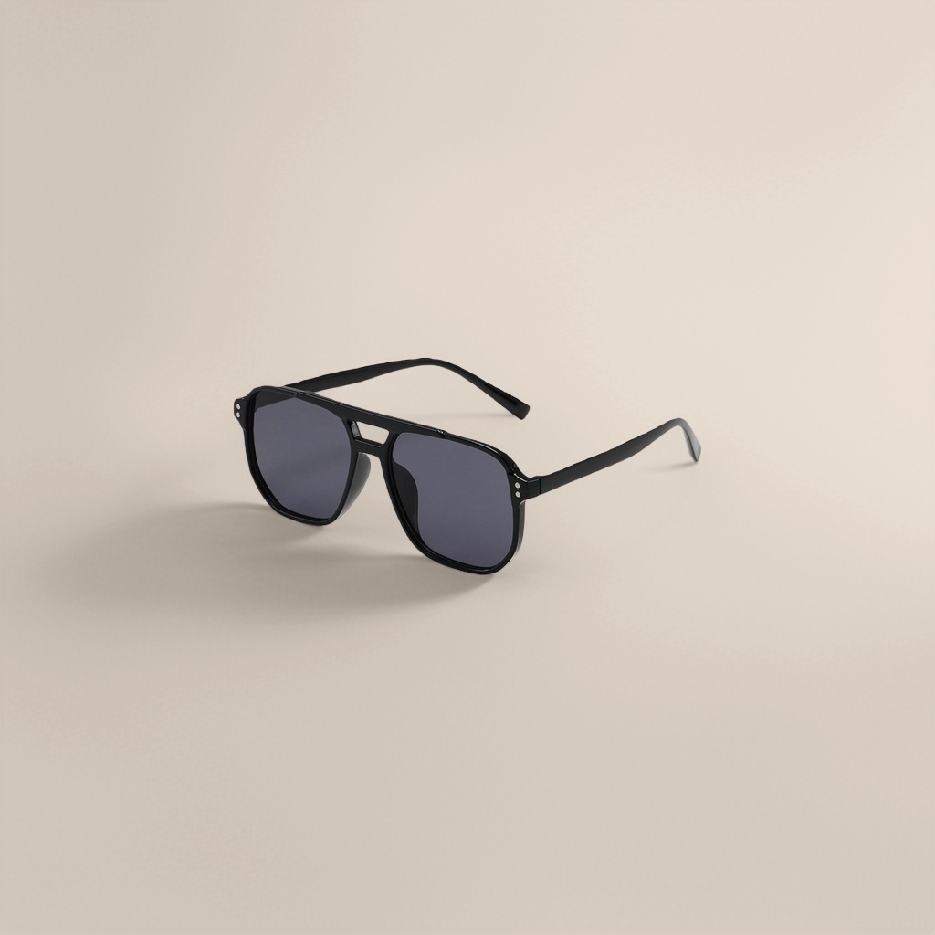 Gafas de sol black aviador moda versátil protección uv polarizada shades