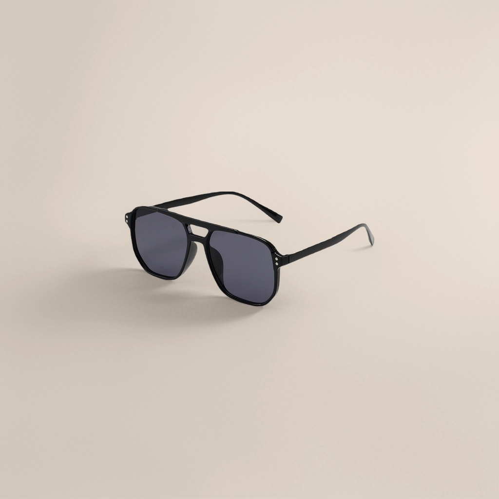 Gafas de sol aviador negro moda anti-uv polarizado shades