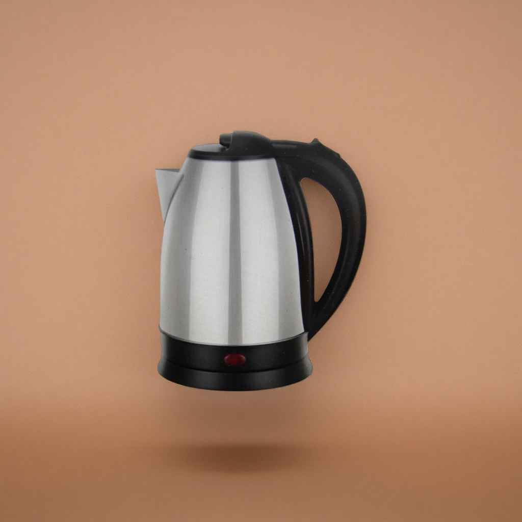 Silver electric kettle, 304 stainless steel, kitchen quick heating silent kettle, office home Application Scenario