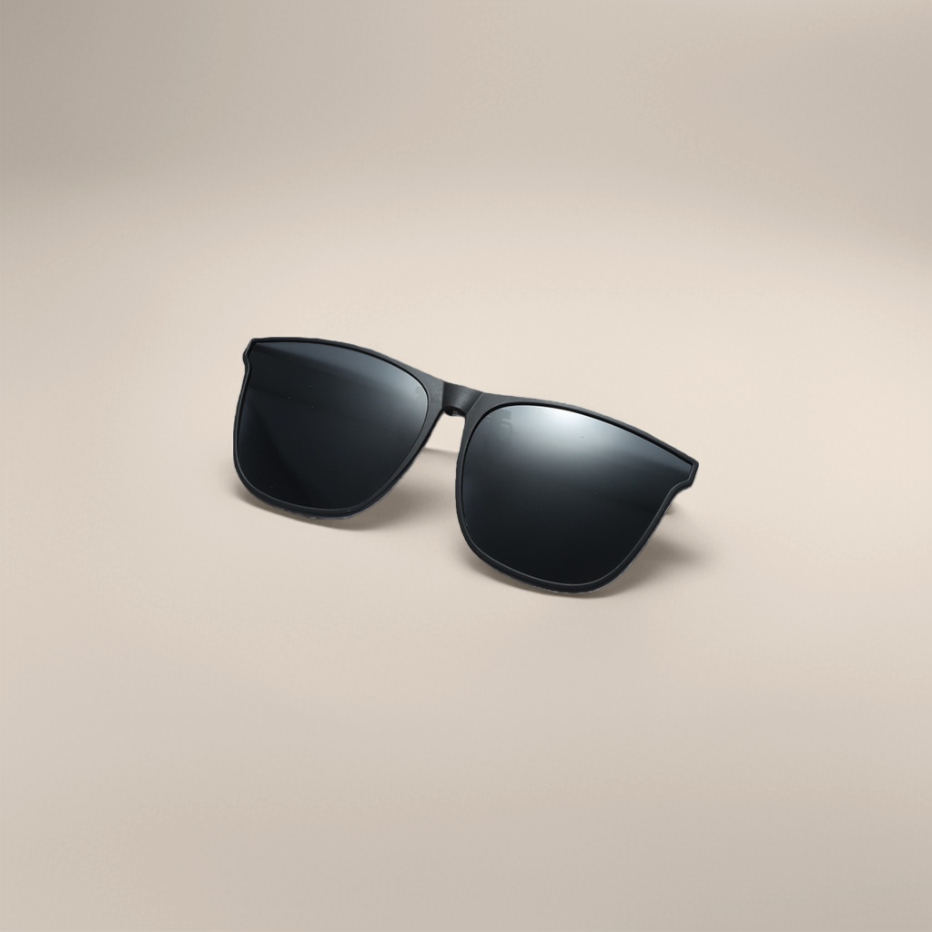 Black sunglasses, fashionable polarized sunglasses, UV protection, large-frame trendy style