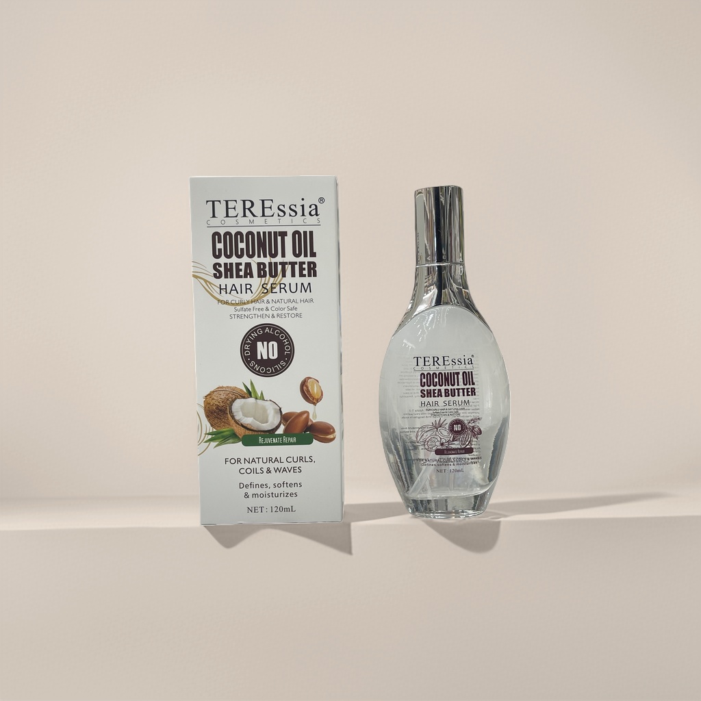 TEREssia coco cuidado del cabello aceite esencial de coco cuidado del cabello aceite de pelo botella de vidrio transparente caja blanca Application Scenario