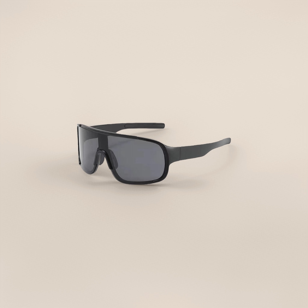 Black sports sunglasses, unisex UV-resistant polarizing glasses, specially designed for outdoor cycling and running