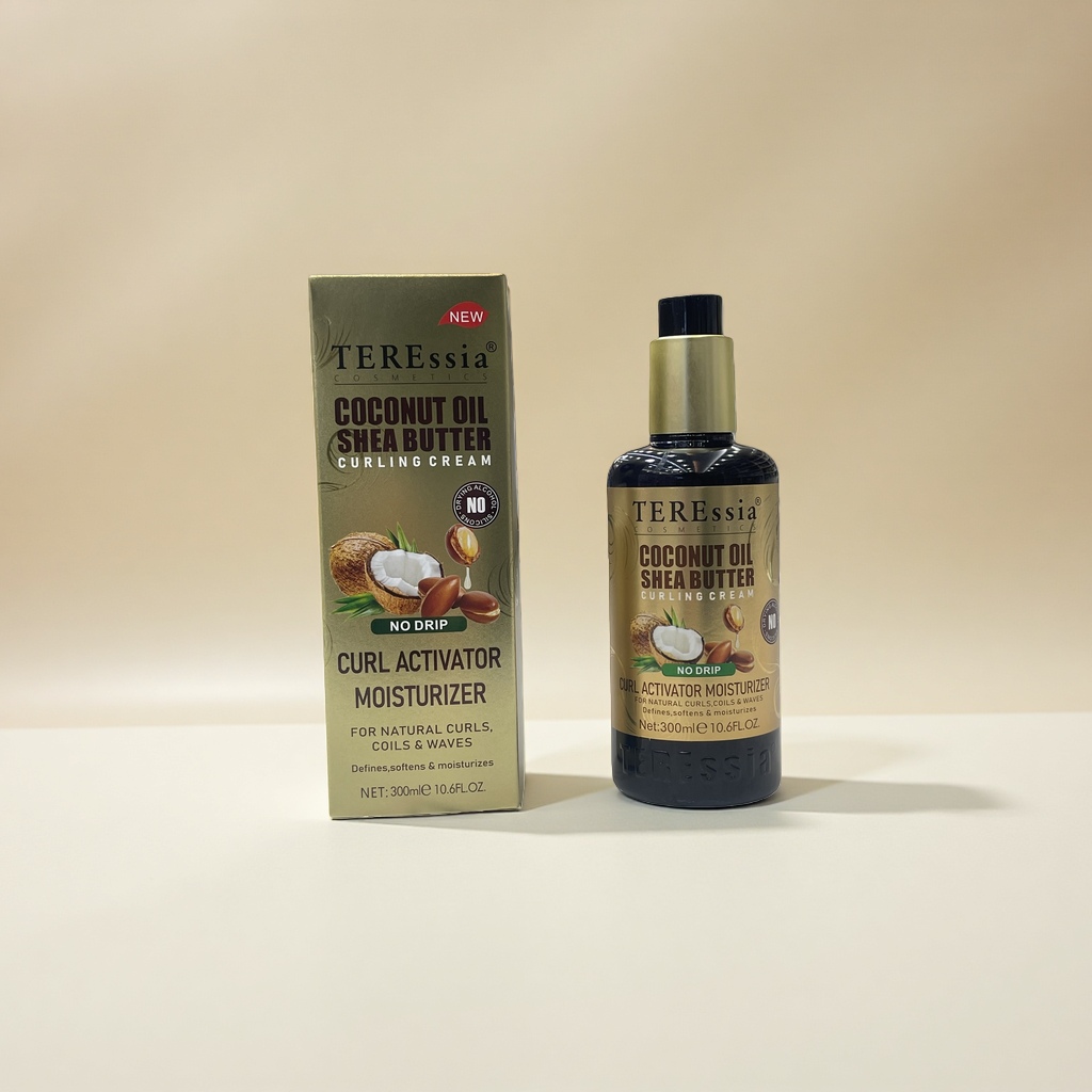 TEREssia Coconut Elastin, coconut oil Elastin, brown bottle with golden cap, nourishing, repairing, softening and brightening hair conditioner Specification image