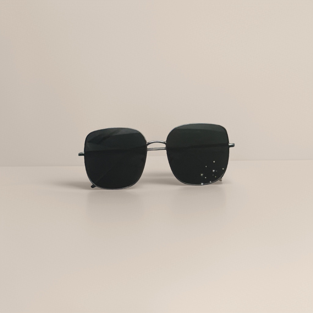 Black square sunglasses are fashionable and versatile, with UV protection and polarized light Specification image
