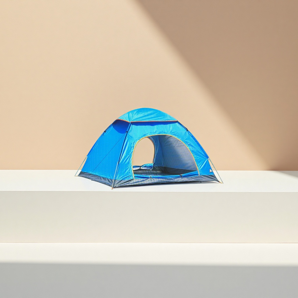 معدات متنقلة لتخييم في الهواء الطلق ذات اللون الأزرق السماوي لمخييم مضادة للماء والرياح Specification image