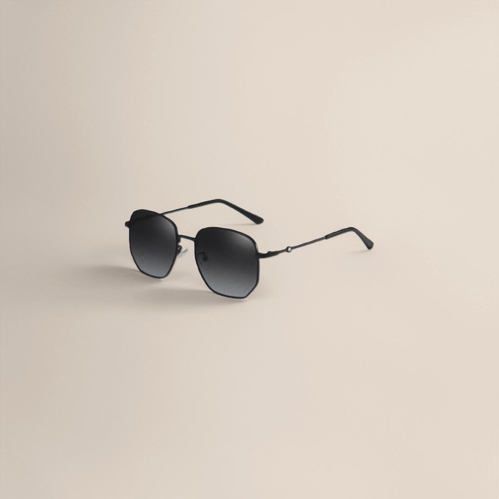 Black gradient lens sunglasses, fashionable UV-resistant polarized sunglasses Application Scenario