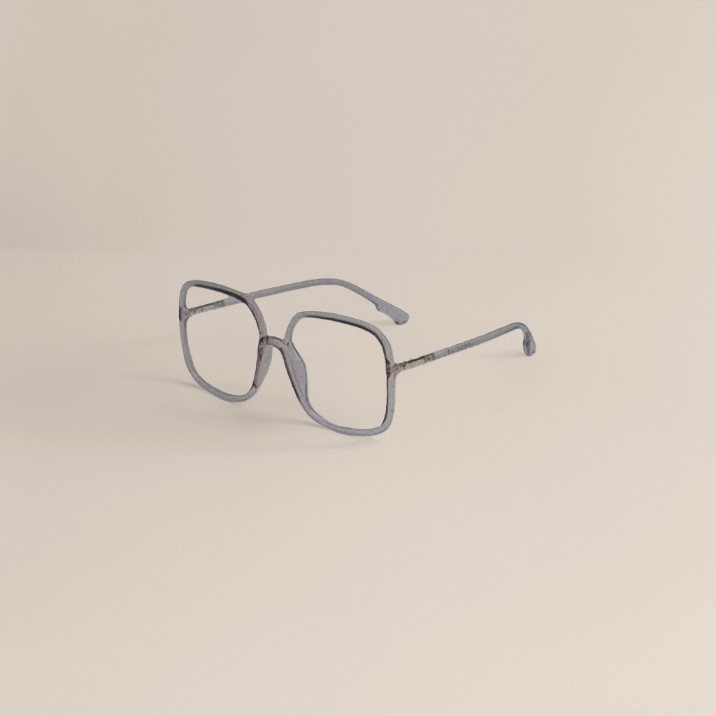 The purple-gray framed glasses are fashionable, lightweight and anti-blue light optical frames for myopia details Picture