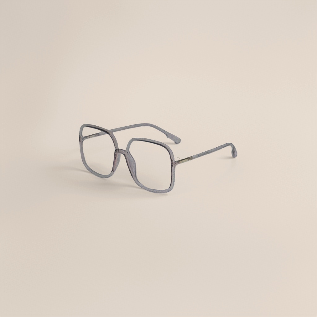 The purple-gray framed glasses are fashionable, lightweight and anti-blue light optical frames for myopia
