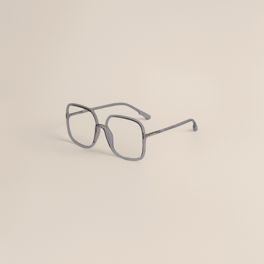 The purple-gray framed glasses are fashionable, lightweight and anti-blue light optical frames for myopia Specification image