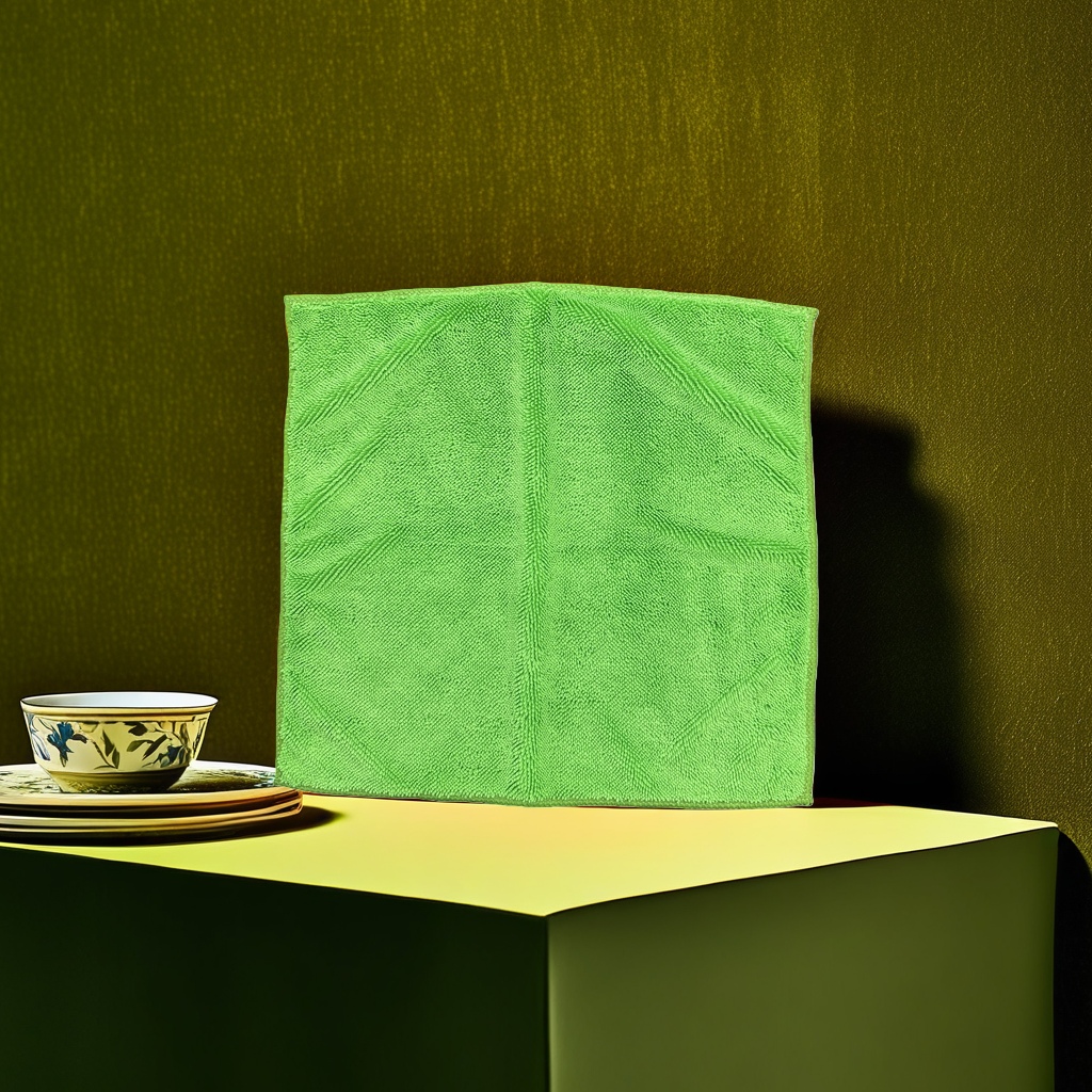 Green pure cotton absorbent towel for home use, soft, skin-friendly and quick-drying Specification image