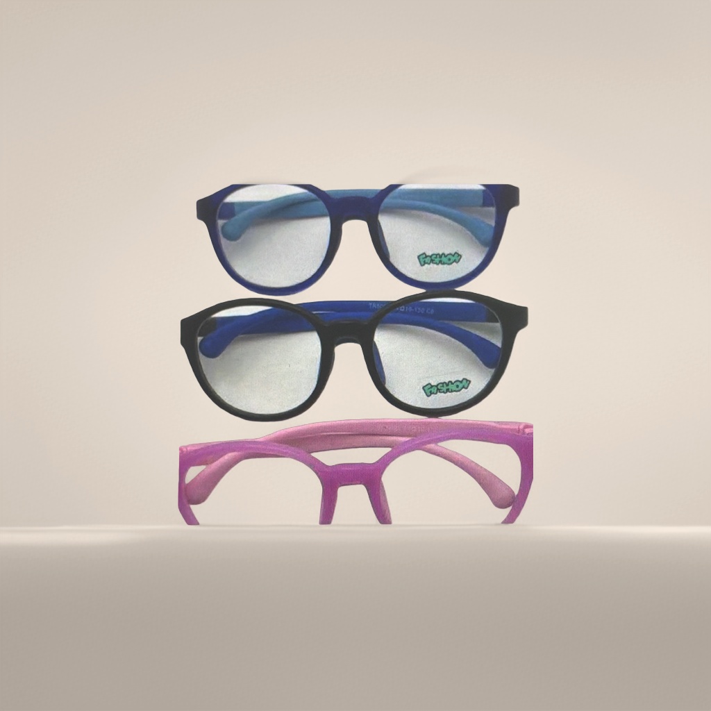 Azul negro rosa tres pares de gafas para niños details Picture