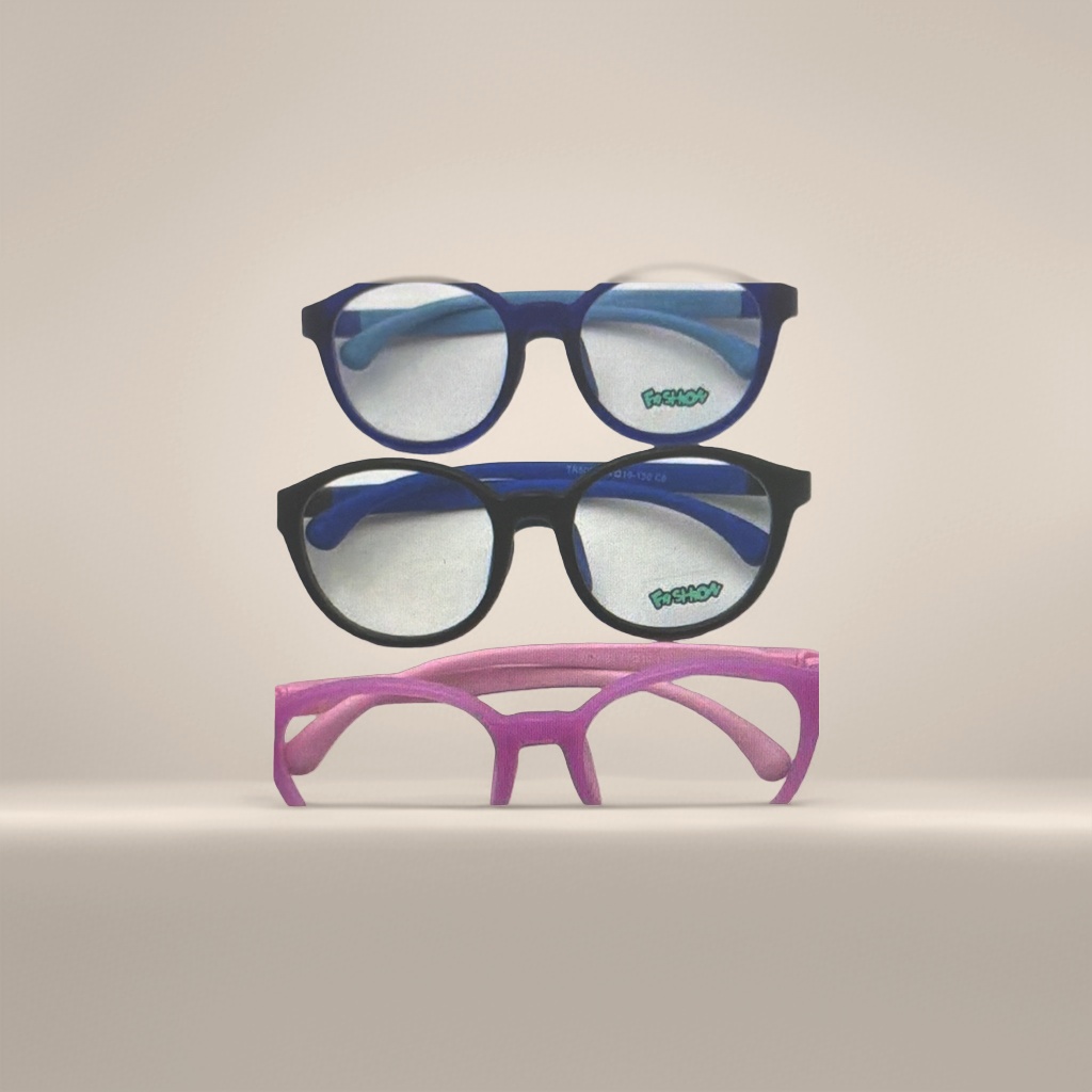 Azul negro rosa tres pares de gafas para niños Specification image