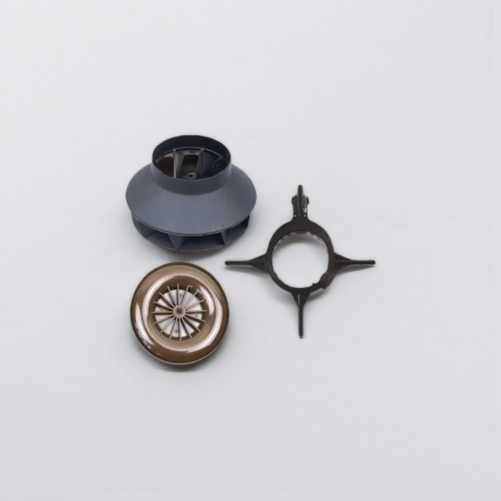 The black and brown fan impeller and bracket assembly are compatible with various models and are quiet and durable Application Scenario