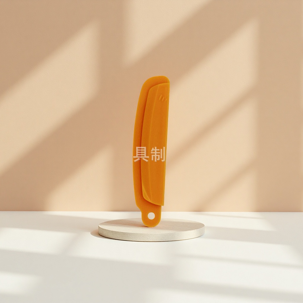 橙色塑料刮刀烘焙面点抹平工具厨房用多功能刮板