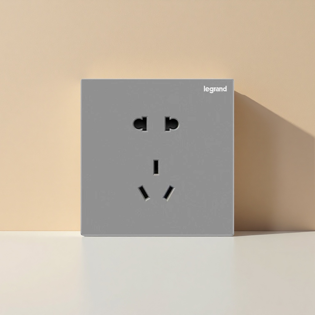 Grey socket panel, 86-type single and double-hole universal household wall switch base box with cover Application Scenario