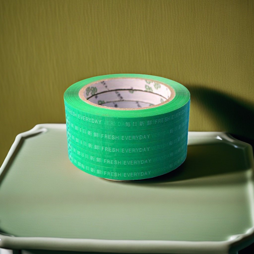 The green tape roll is 1.5cm wide and 50m long. It has strong adhesion, leaves no trace and is easy to tear Application Scenario