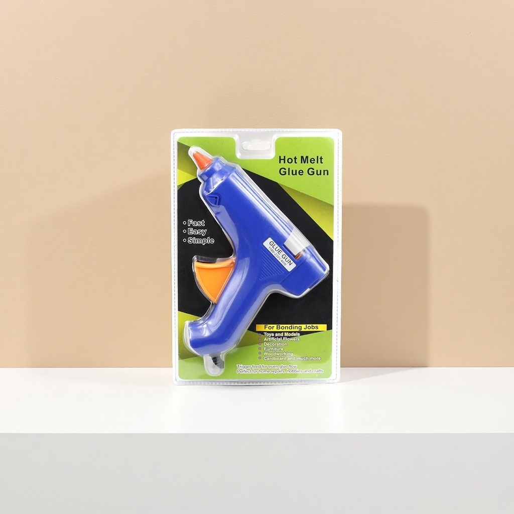 Blue hot melt glue gun 20W constant-temperature rapid heating handheld DIY woodworking repair tool details Picture