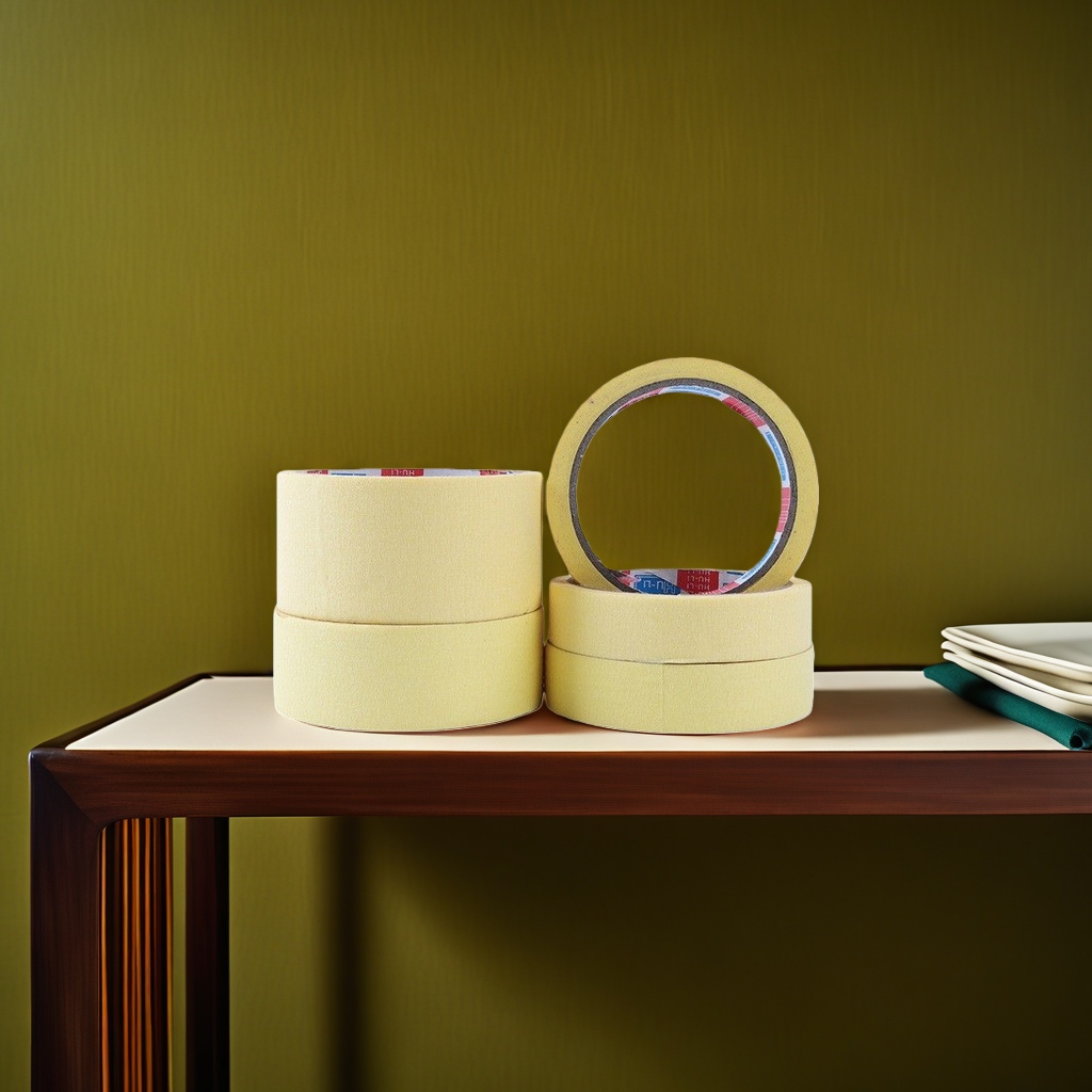 Yellow PVC insulating tape, 19mm in width and 25 meters in length, high-temperature resistant and waterproof Specification image
