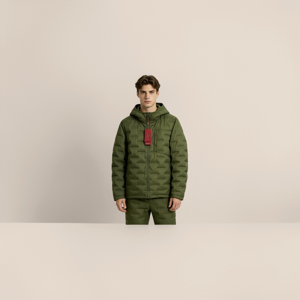New men's down jacket, short style, versatile for young people, warm and cold-proof white duck down hooded jacket Application Scenario