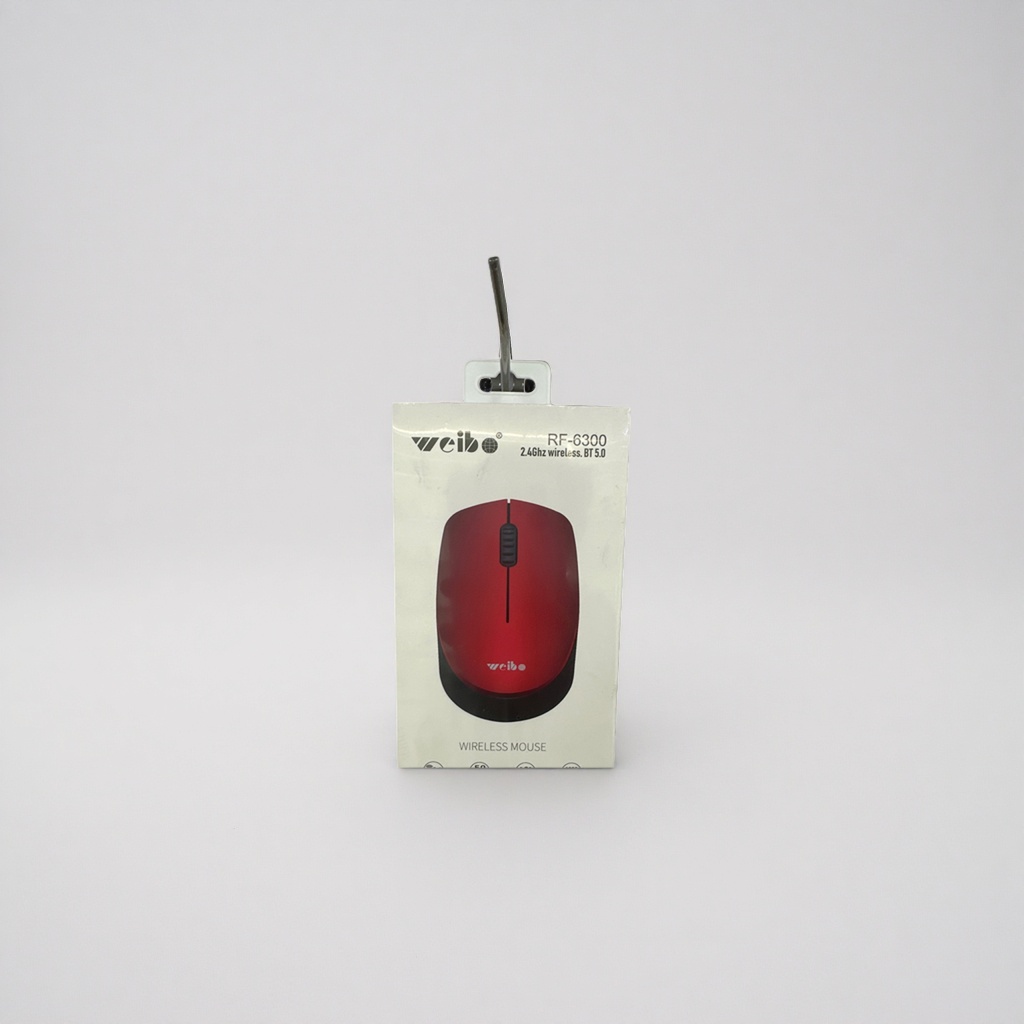 Red wireless mouse, ergonomic, silent, universal 2.4G USB receiver for office games Specification image
