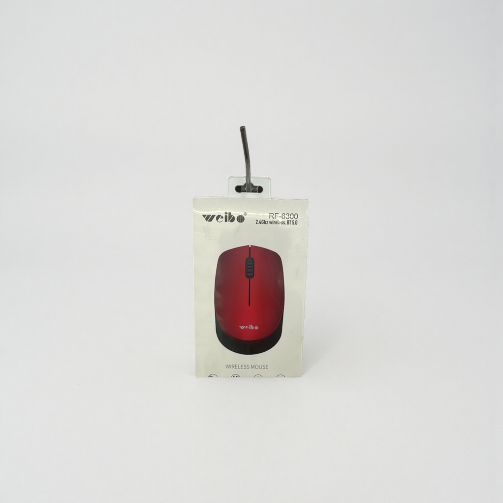 Red wireless mouse, ergonomic, silent, universal 2.4G USB receiver for office games details Picture