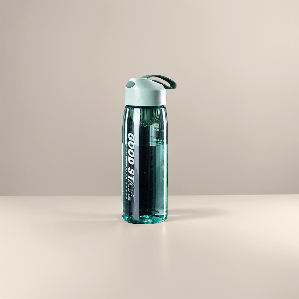 Mint green simple glass water cup 350ml heat-resistant portable home and office water bottle Application Scenario