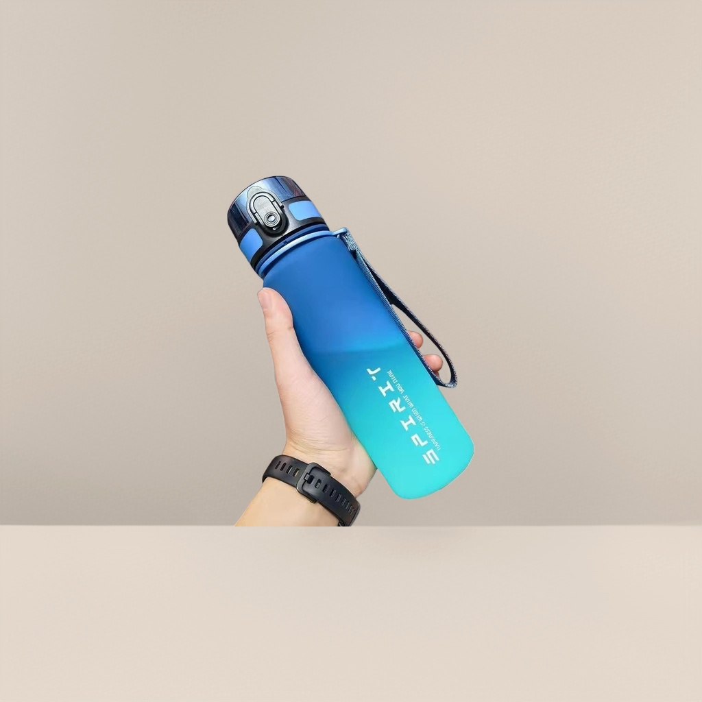 500ml blue-green gradient glass water cup, heat-resistant and portable for office and home use Application Scenario