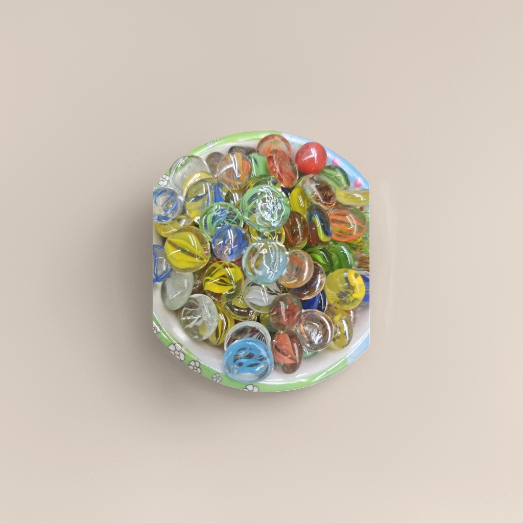 Colored glass beads, transparent and multi-color mixed packaging, randomly dispatched. Glass bead fish tank decoration Specification image