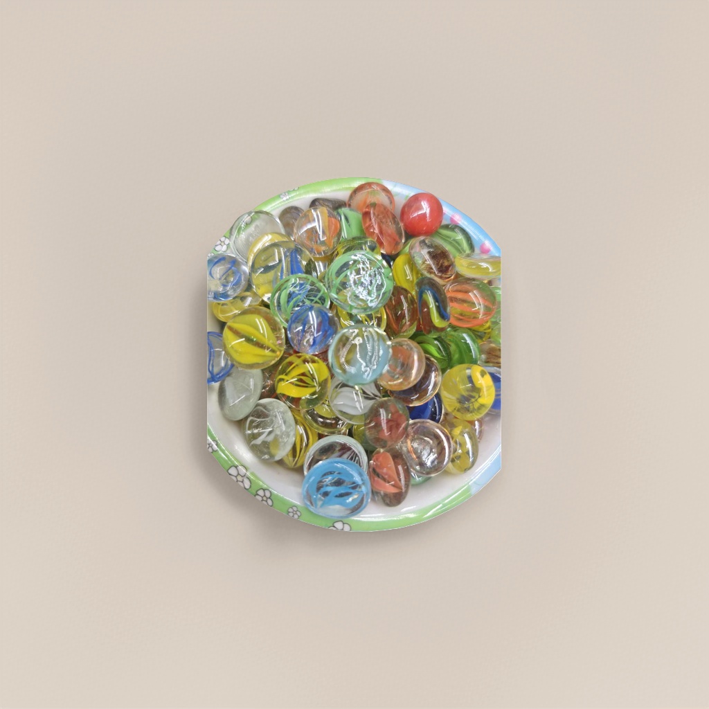 Colored glass beads, transparent and multi-color mixed packaging, randomly dispatched. Glass bead fish tank decoration Application Scenario