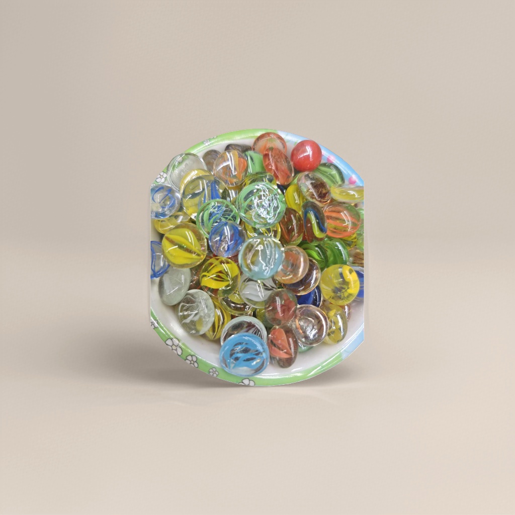 Colored glass beads, transparent and multi-color mixed packaging, randomly dispatched. Glass bead fish tank decoration details Picture