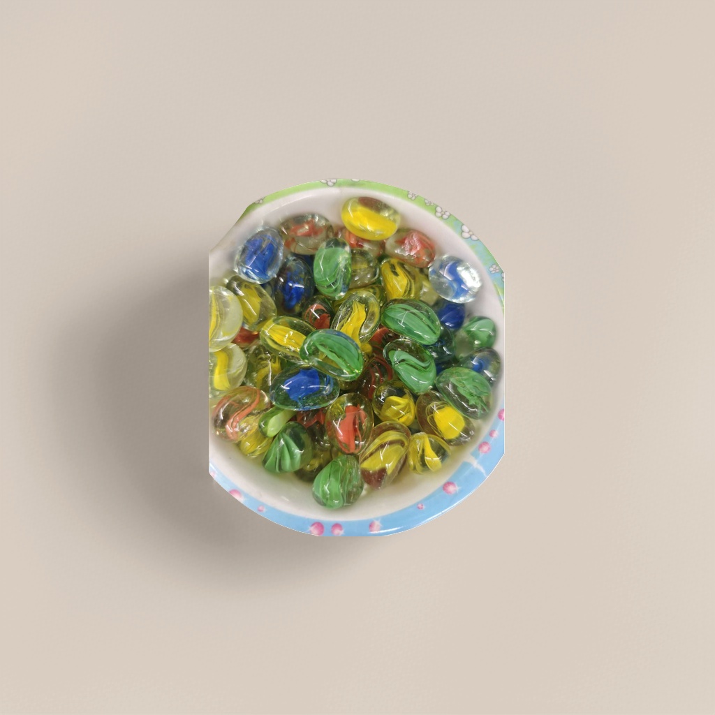 Colored glass bead fish tank vases are decorative materials for home gardening and landscaping