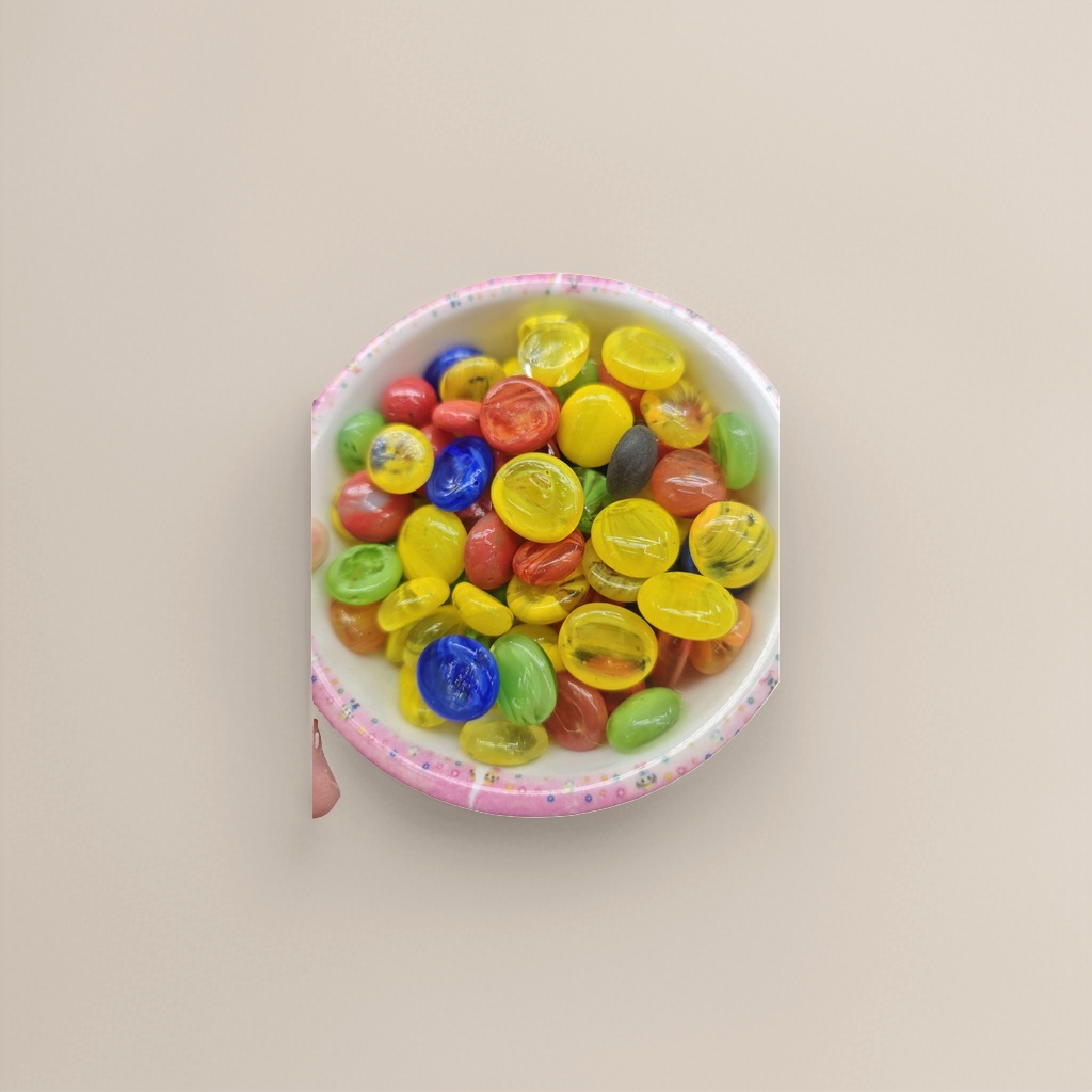 Handmade DIY colored glass beads jewelry materials: transparent gradient color round beads in bulk Application Scenario