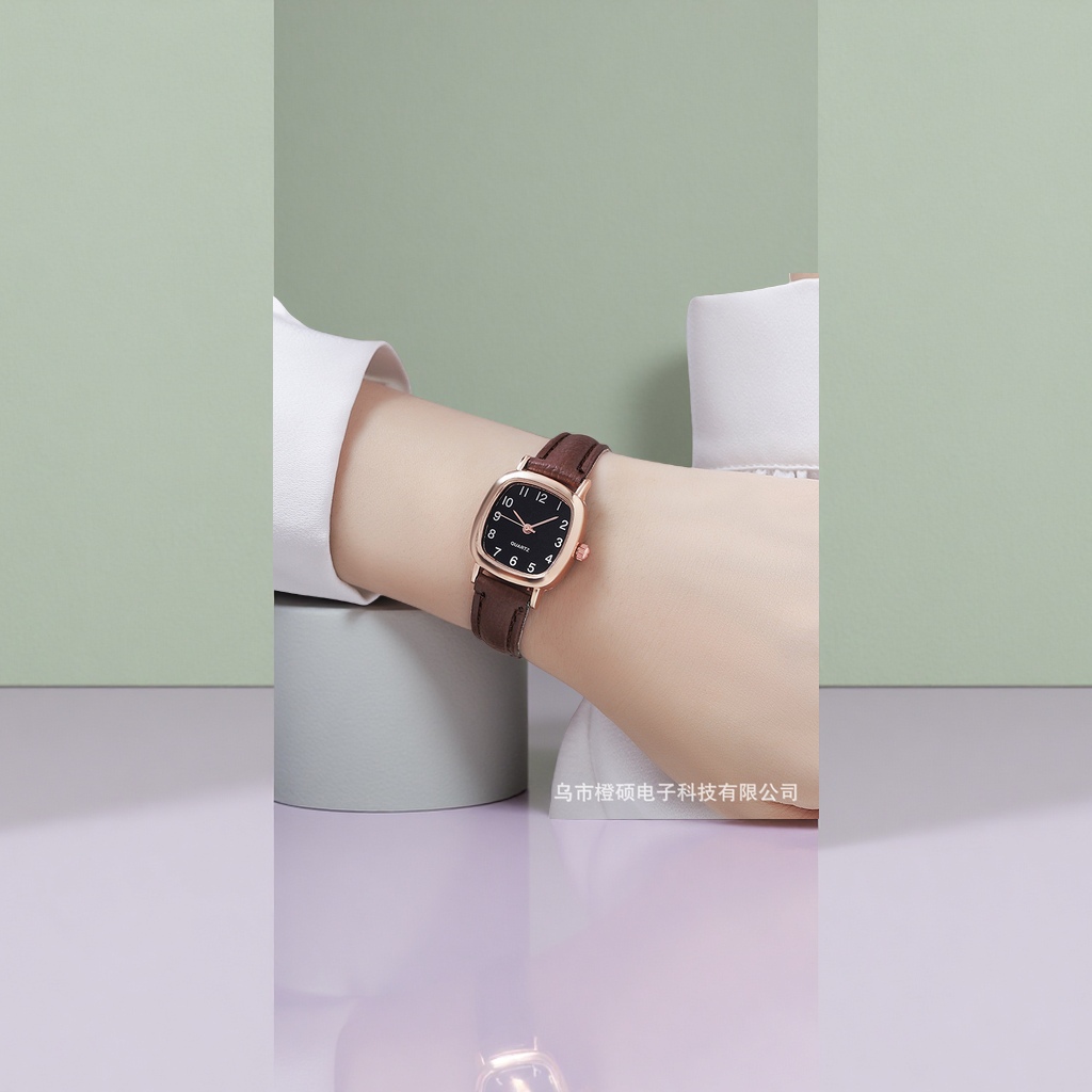 إطارات ذهبية وردية بنية مع ساعة للرجال Specification image