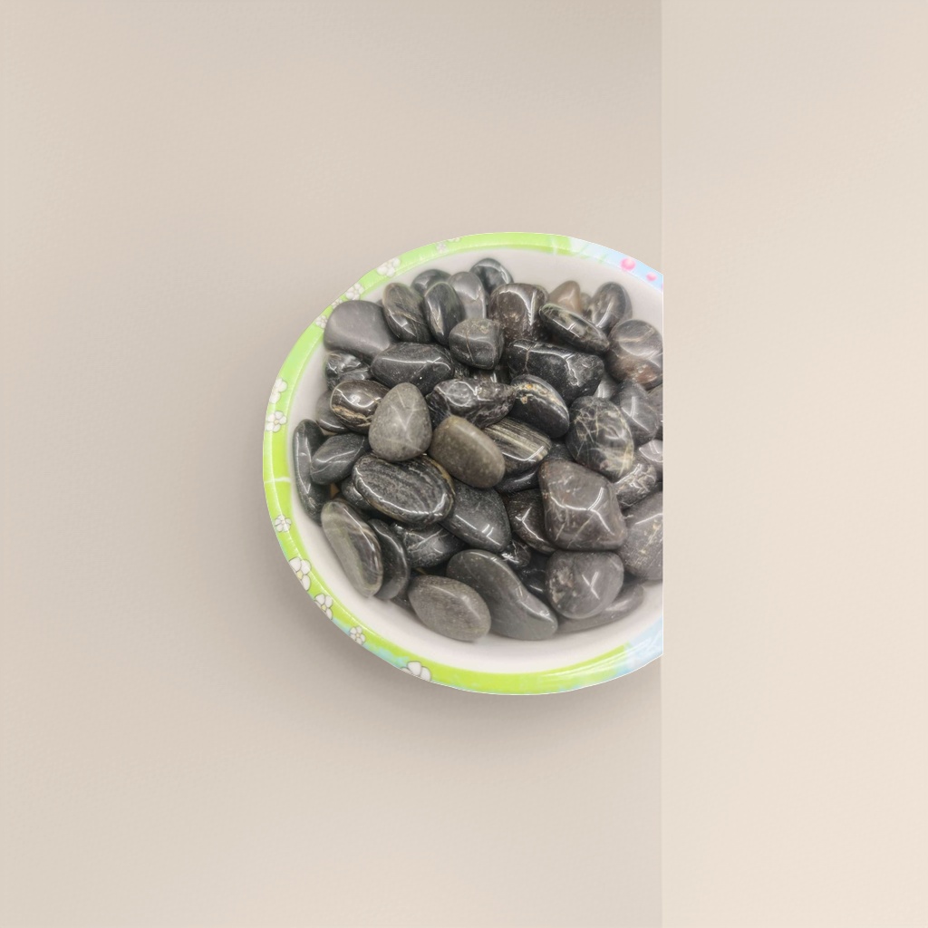 Black pebble garden landscaping stone, natural stone for courtyard paving and decoration Application Scenario