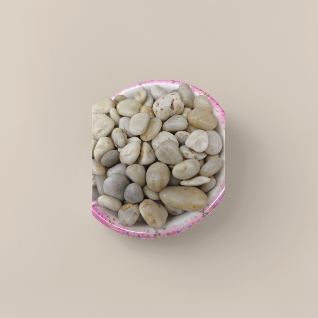 Pink lace bowl with white pebble decorative items, home creative table bonsai 1 details Picture