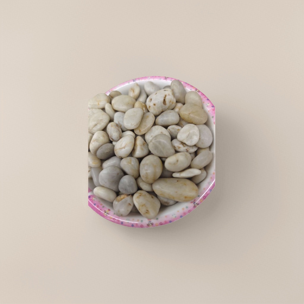 Pink lace bowl with white pebble decorative items, home creative table bonsai 1 Specification image