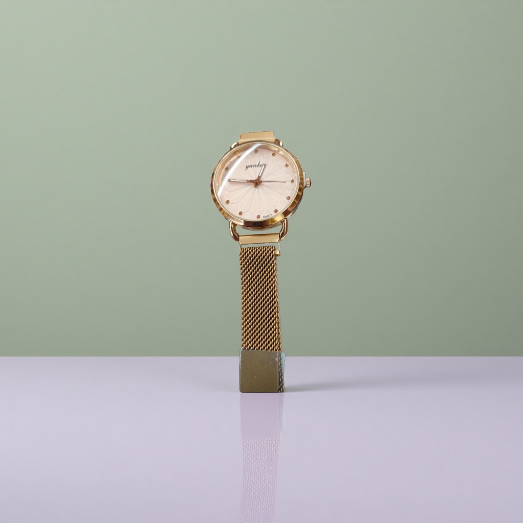 Reloj de esfera dorada moda simple cuarzo hombre reloj resistente al agua resistente al desgaste negocios casual Specification image