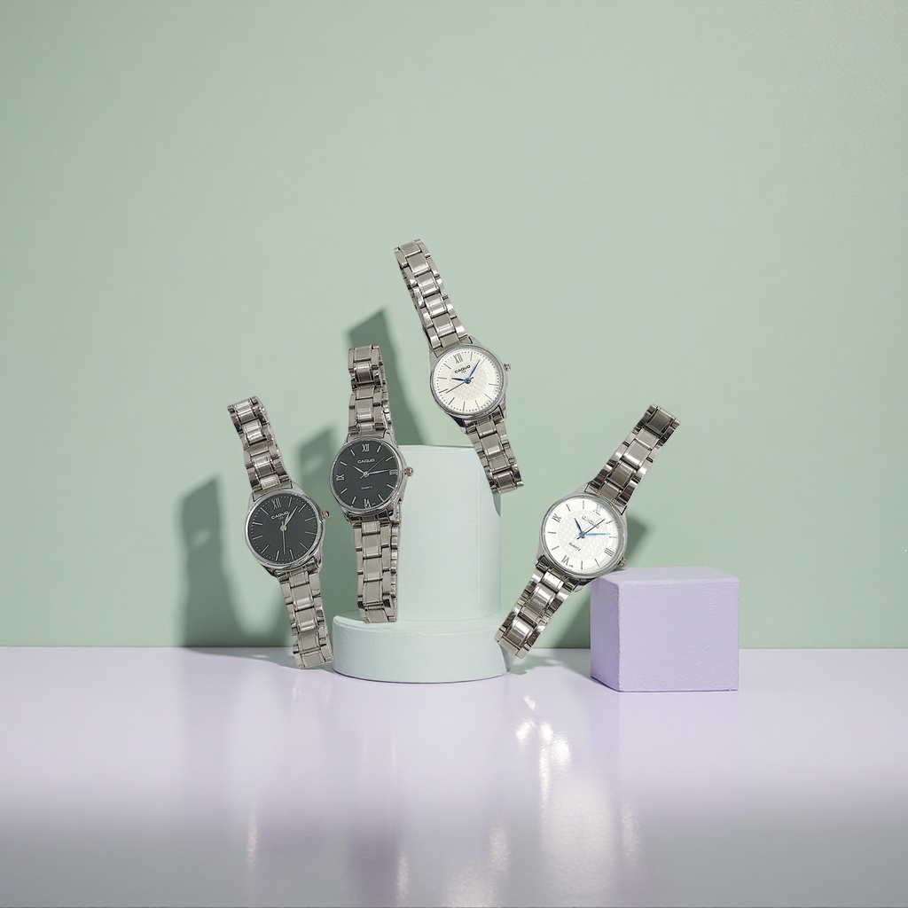 Correa de metal plata reloj diario commuter waterproof cuarzo mujeres reloj fiber slim diseño Specification image