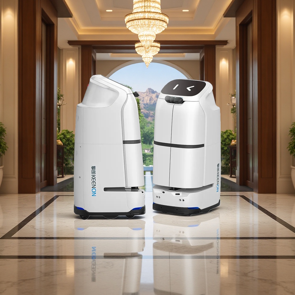 The white service robot is used for intelligent reception and tour guiding in commercial offices and hotels details Picture