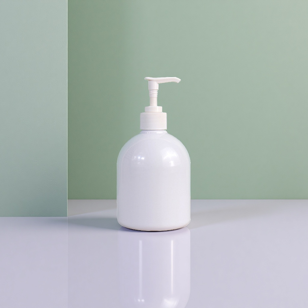 白色按压瓶 耐用密封洗发水沐浴露分装瓶 500ml 家用便携