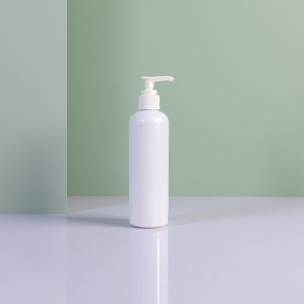 白色按压瓶 优质PET塑料 500ml 卫浴厨房通用分装容器