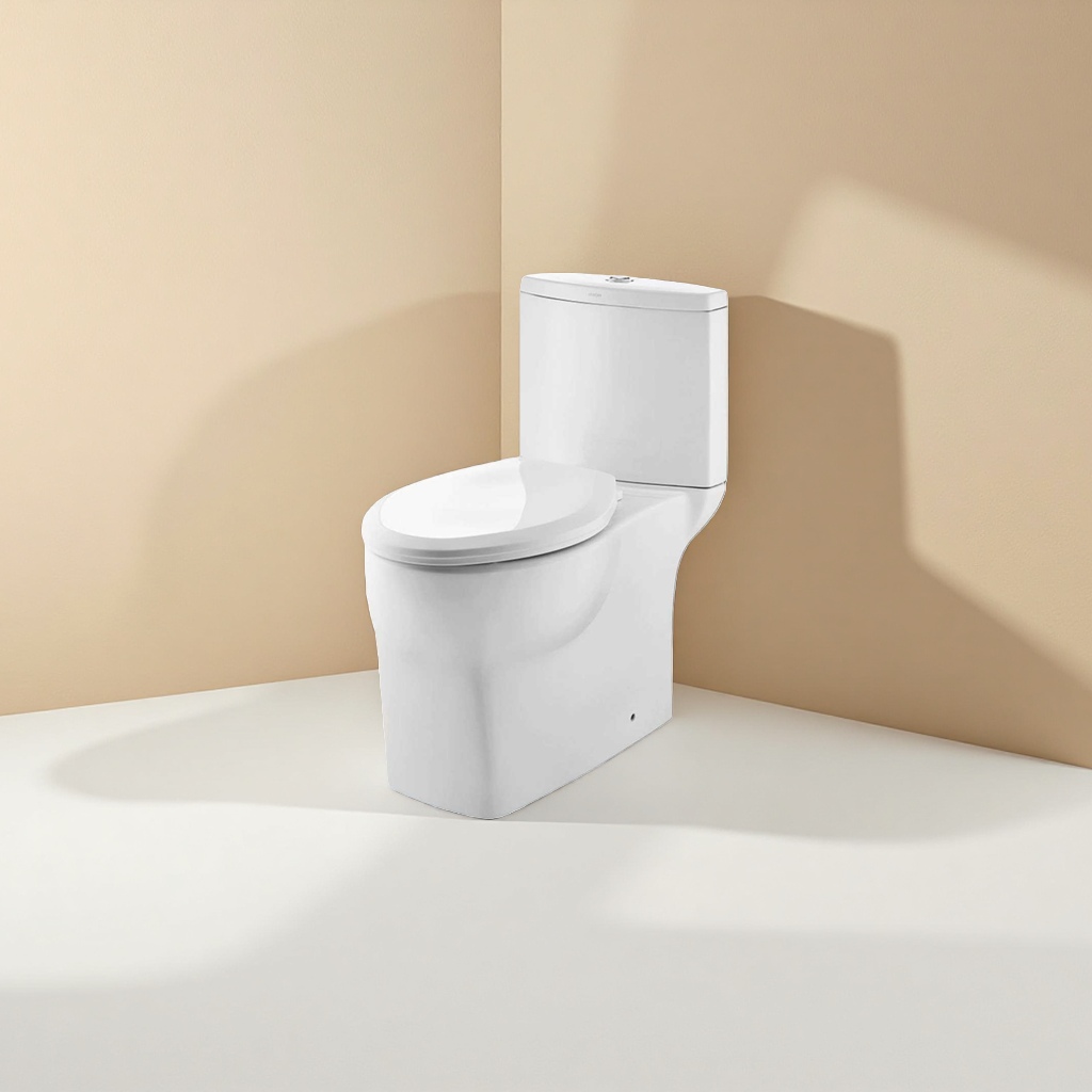 White toilet, ceramic sitting toilet, water-saving type, intelligent constant temperature for home bathroom Application Scenario