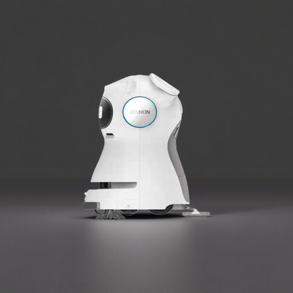 The white sweeping robot is intelligently planned and integrates suction and mopping for fully automatic household cleaning details Picture
