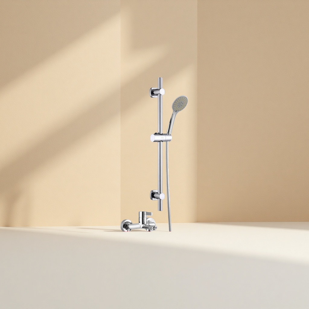 Silver shower head set, constant-temperature anti-scald, water-saving and pressure-increasing bathroom hardware set Application Scenario