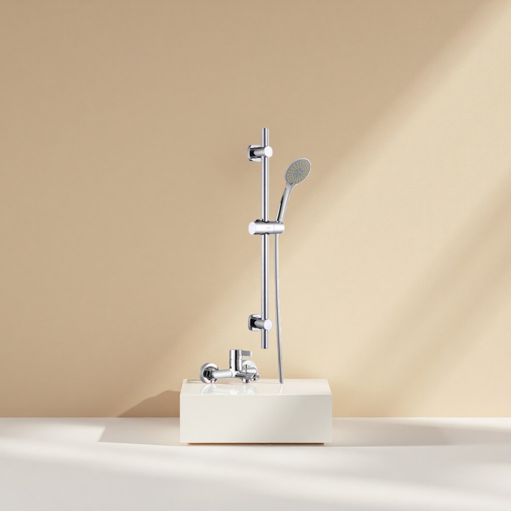 Silver shower head set, constant-temperature anti-scald, water-saving and pressure-increasing bathroom hardware set Specification image