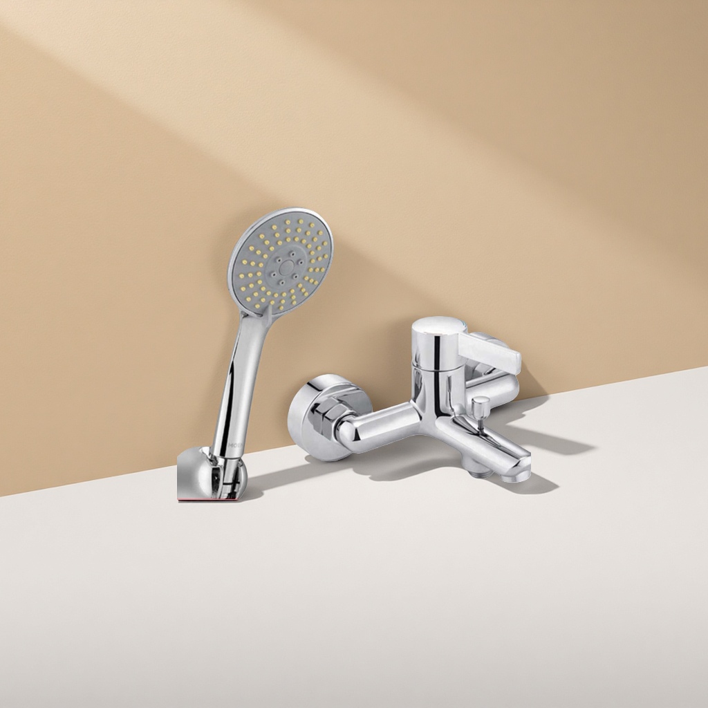 Silver shower head set, constant-temperature, anti-scald, water-saving and three-function bathroom hardware Application Scenario