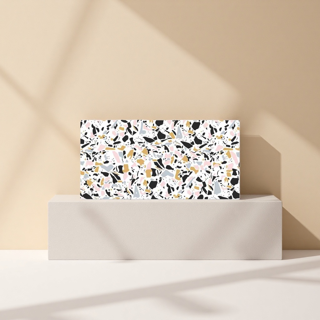 Colored terrazzo textured tiles, anti-slip and wear-resistant glazed tiles for interior decoration Specification image