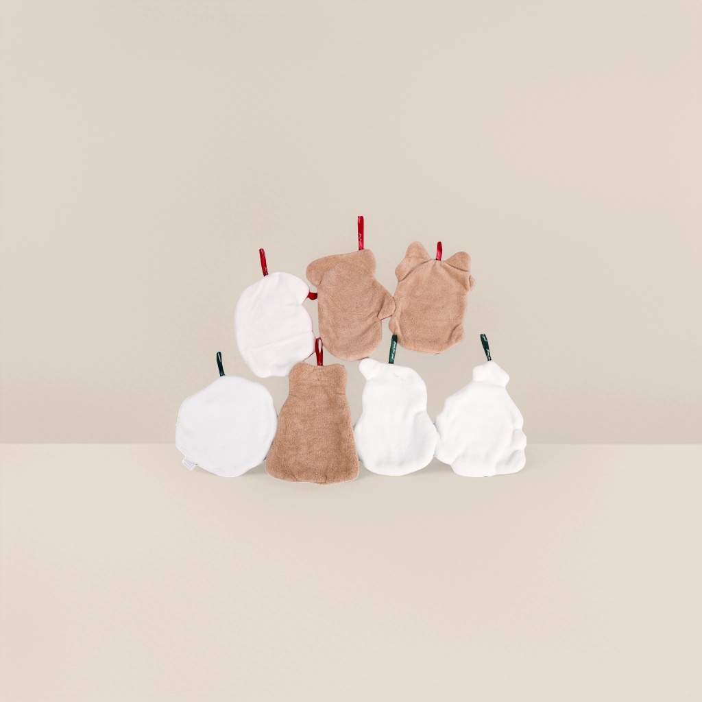 Christmas-style cartoon pure cotton hand towels and soft absorbent bath towels details Picture